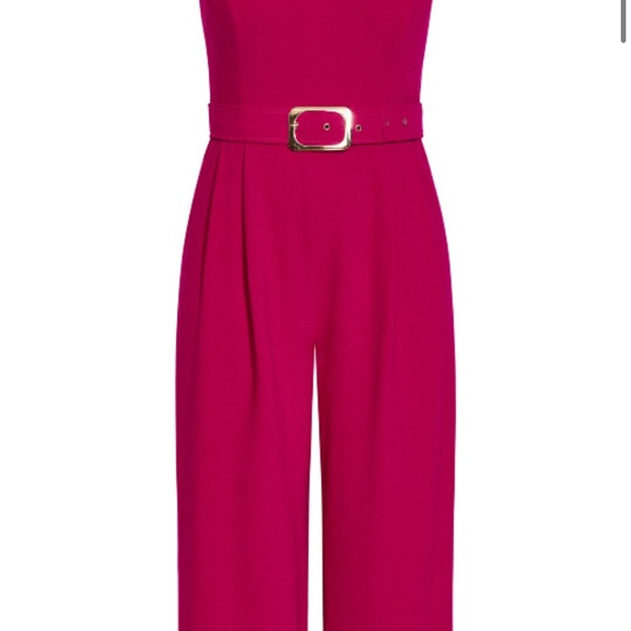 City chic dark pink jumpsuit - Picture 3 of 4